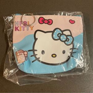 Hello Kitty Sanrio Coin Purse Bag blue Fashion Wallet new